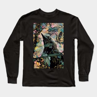 Colourful Corvids - Through The Leaves Long Sleeve T-Shirt